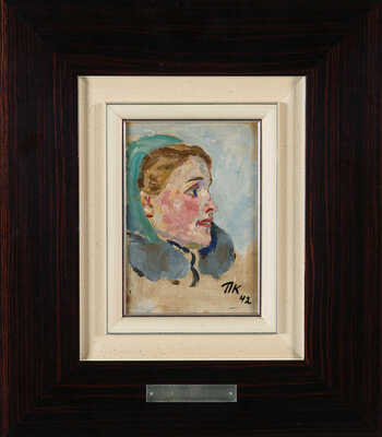 Кончаловский Пётр Петрович. Этюд. Голова девушки 